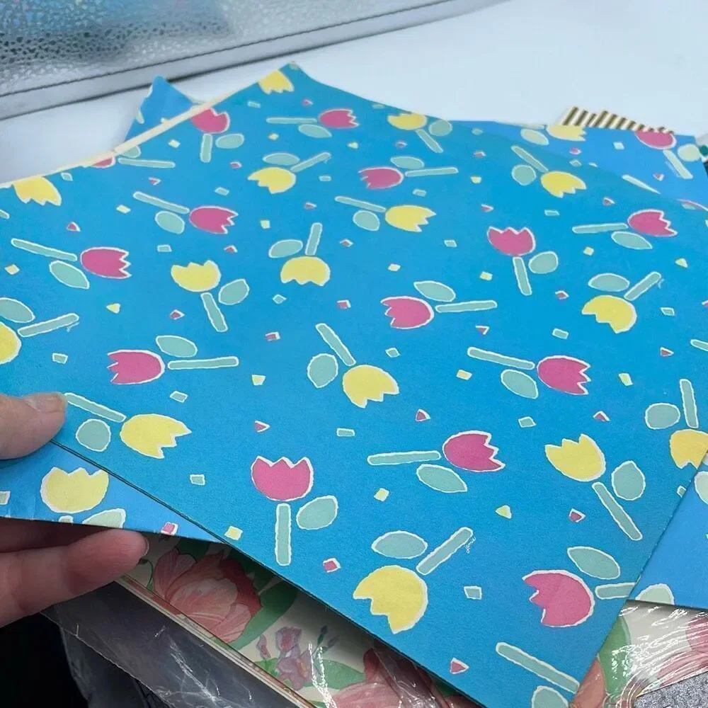 NWT Artfaire Vintage wrapping paper floral and patterns. 8 new in packages.